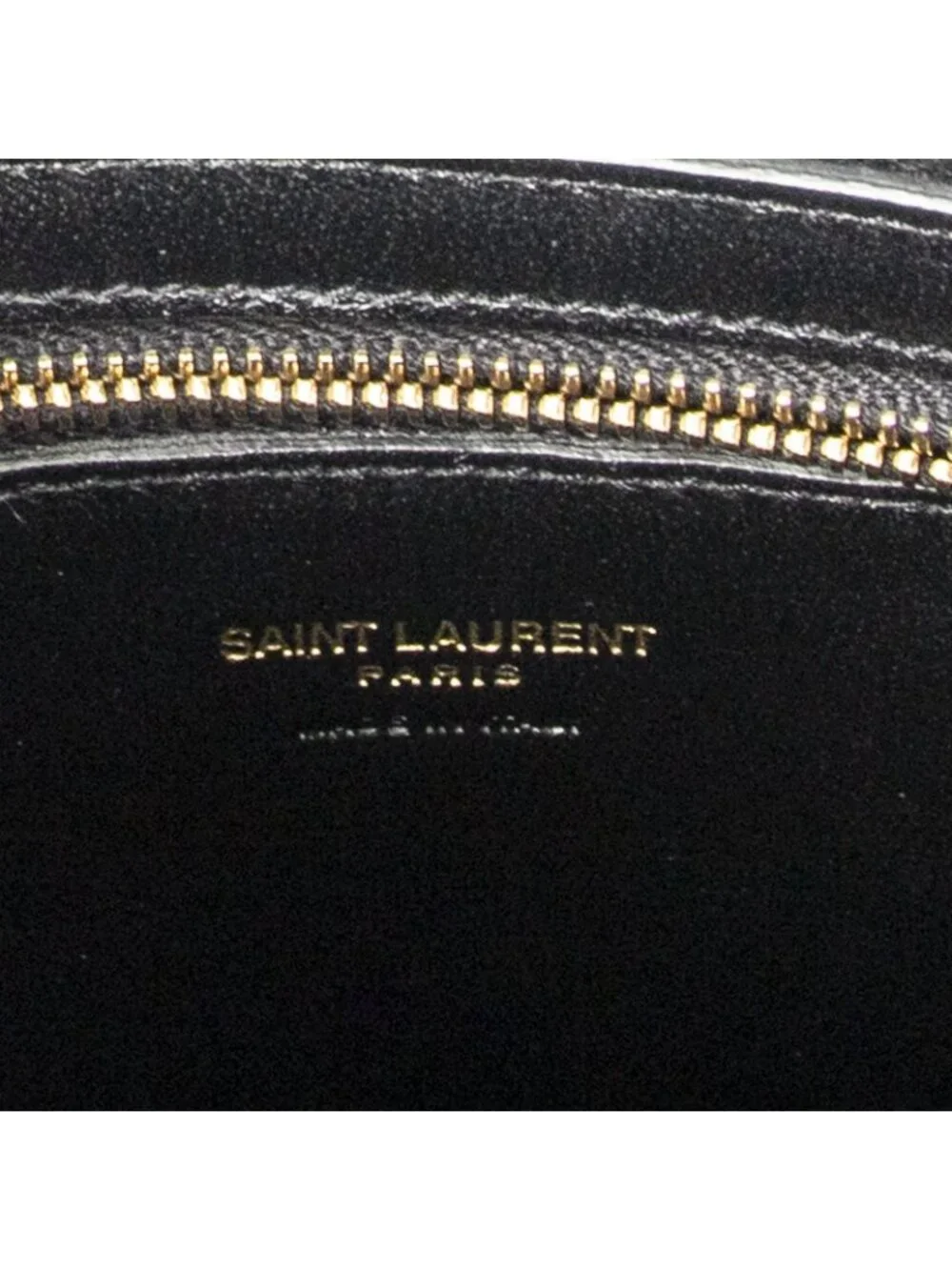 ★SOLD★ Saint Laurent Yves Small Monogram Cabas Black Small Scarf Skin Leather - Picture 10 of 10